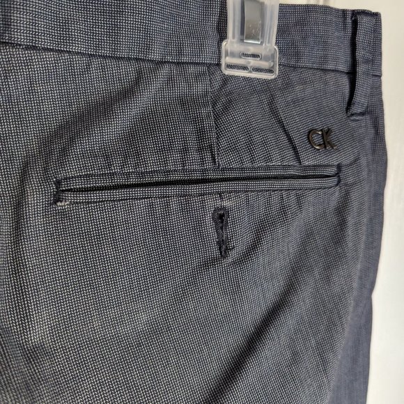 Calvin Klein Blue Checkered Pants 32x32 - Picture 6 of 8